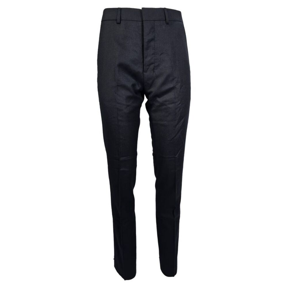 Ami Slim-Fit Trousers in Navy Blue Wool